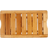 Bamboe kruk, kruk, douchekruk, plank, badkamerkruk, badkamerbank, multifunctionele kruk, 47,5x26x44,5 cm, KS-HSJ-04-BH