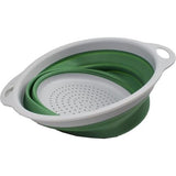 2,6 liter opvouwbare zeef- en kommenset van TPE/PP. Opvouwbare wastafel – draagbare afwasbak – ruimtebesparende zeef