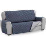 Fauteuilhoes MALU, 2-zits - omkeerbaar gevoerde bankbescherming. Kleur Blauw