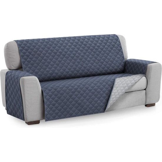 Fauteuilhoes MALU, 2-zits - omkeerbaar gevoerde bankbescherming. Kleur Blauw