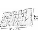 Stoelkussen zitkussen en rugkussens voor schommelstoel tuinmeubelen indoor outdoor patio hoge rugleuning kussen 120x50x8cm - 48x120cm