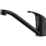 Keukenkraan zwart, keukenkraan 360° draaibaar, ééngreeps keukenmengkraan, aanrechtkraan met keramisch cartouche, koud en warm standen