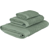 Handdoekenset 6-delig, badhanddoekenset van 100% gekamd katoen, hotelkwaliteit, badkamerset, Belgisch merk, 500 g/m2, grijsgroen, cadeauset