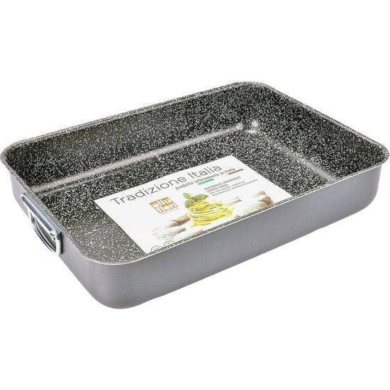 Italien Lasagneform, Aluminium, schwarz, 35 x 25 cm