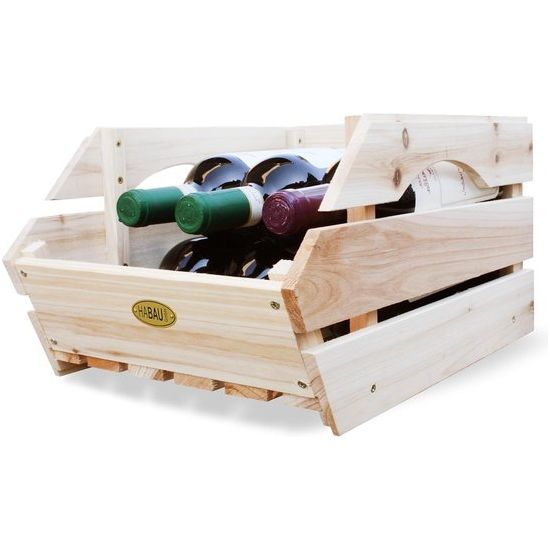 Stapel- opbergkisten, massief hout, set van 3 stuks