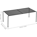 Organisatorplank voor keukenkast, 2 stuks opbergplank voor keukenkast, organisatorplank voor keukenkast met antislip rubberen voetjes