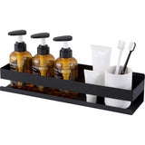 Doucheplank, zwart, doucheplank, doucheplank, wandplank, badkamerrek, 40 cm, roestvrij staal, wandmontage,