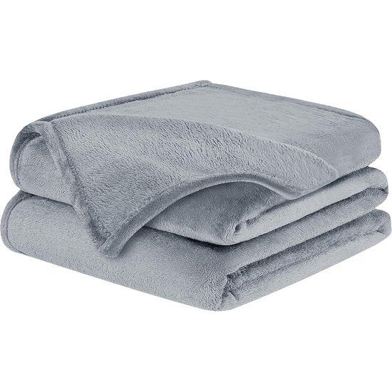 knuffeldeken - zachte fleecedeken, gebruikt als sprei of beddeken, deken voor op de bank, donzige knuffeldeken, buitendeken