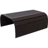 Bankbak voor bank en bank met antislipbasis. Gewogen pagina's. Geschikt voor vierkante stoelarmen. (donker bruin)