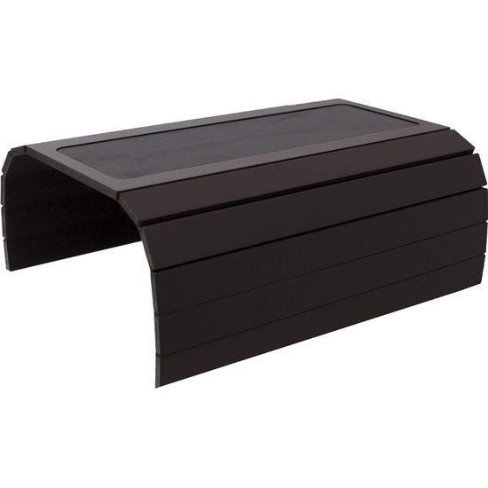 Bankbak voor bank en bank met antislipbasis. Gewogen pagina's. Geschikt voor vierkante stoelarmen. (donker bruin)