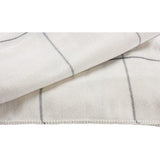 Arus - Knuffeldeken, woondeken, sprei, plaid, reisdeken, WHITE BLOCK, 100% polyacryl , 150 x 200 cm