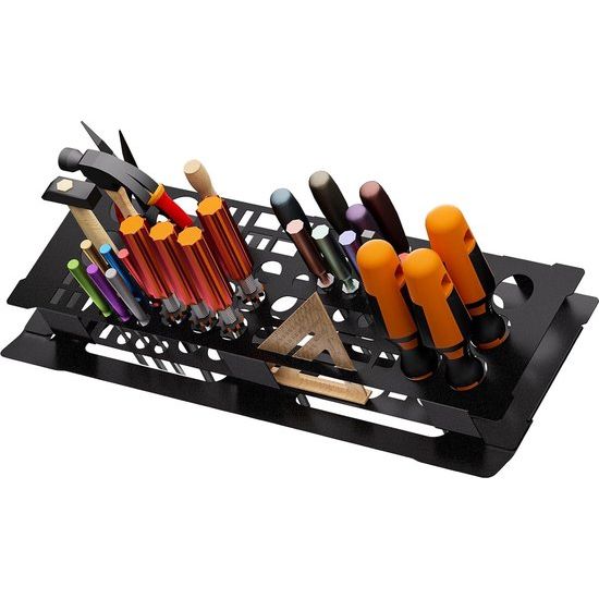 Kleine Schroevendraaier Organizer Rack IJzer Gereedschap Opslag Rack Gemakkelijk Te verplaatsen Gereedschapsrek Multifunctionele Kleine Gereedschapsstandaard voor Opslag Metaal Materiaal