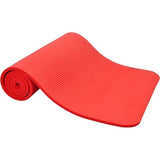 Everyday Essentials yogamat, extra dik, hoge dichtheid, scheurbestendig, met kniebeschermer en draagriem, rood