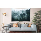 XXL Tapestry 300 cm Forest Green Misty Wall Towel Forest for Bedroom Wall Towels Landscape Wall Hanging Forest Cloth for Wall Extra Large 305 x 230 cm