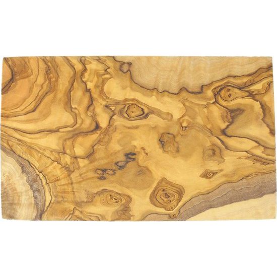 Prachtig ontbijtplankje set van 2 olijfhout 25 x 15 cm