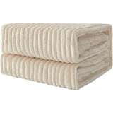 Cuddly Fleece Blanket Flannel Blanket Plain Blankets Couch Blanket Fluffy Throw Microfibre Bedspread Sofa Blanket for Bed Sofa Bedroom Office 85 x 95 Inch 220 x 240 cm Beige