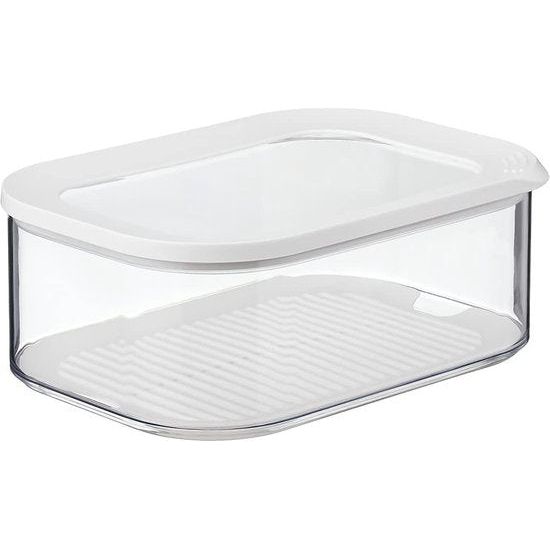 2-delig Vershouddozen starterset Meat and Cheese Modula voorraaddoos - ideaal voor het bewaren van levensmiddelen - vaatwasmachinebestendig, wit