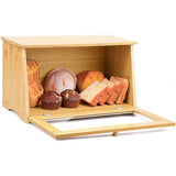 Broodtrommel bamboe broodcontainer voedselveilige broodopslag eenvoudig schoon te maken 39x21x23cm