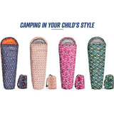 Premium kinderslaapzak met rugzak, ultralichte kinderhuttenslaapzak, comfortabel voor jongeren, camping, dekenslaapzak, slaapzak, mini-slaapzak