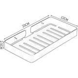 Zeephouder zelfklevend zeepmandje RVS zeepbakje chroom zonder boren, voor badkamer, keuken, balkon