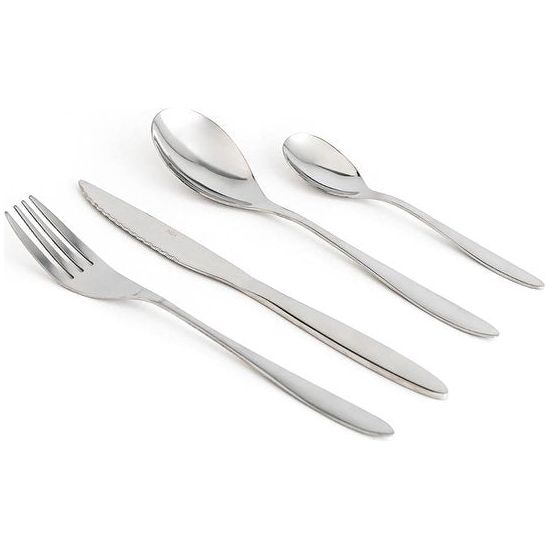 Compleet servies voor 6 personen, 18 bestek, 24 delig, Amefa, opaalglas, uniek, standaard