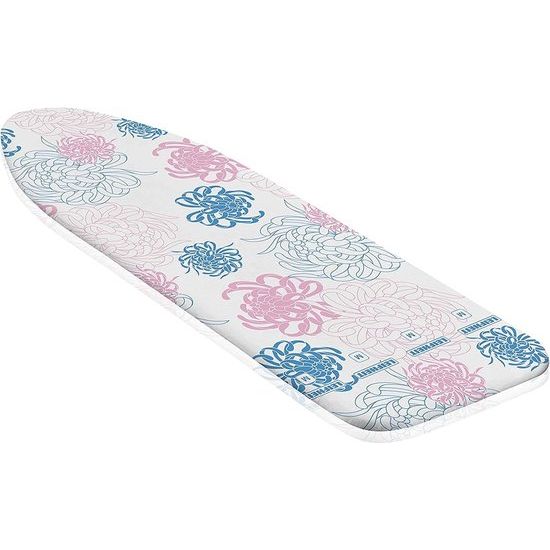 Katoenen Classic M strijkplankhoes, voor strijkoppervlakken tot max. 125 x 40 cm, klassieke katoenen hoes, met elastisch koord