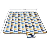 SONGMICS 200 x 200 cm XXL Picknickkleed Fleece warmte-isolerend waterdicht met handvat