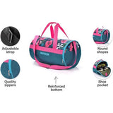 Sporttas heren/dames & kinderen - 25L - tas gymtas zwemtas reistas vakantietas fitnesstas riemtas - Roze/Blauw