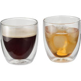 WMF - Luxe dubbelwandige cappuccino glazen - 6-delige set, dubbelwandige glazen 250 ml - zweefeffect, thermoglazen, hittebestendig theeglas, koffieglas