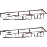 Wijnglashouder onder kast Glazen houder voor wijnglazen Glaswerk Hangend Metaal Wijnglasrek Brilopslag voor Keuken Bar Restaurant Wit