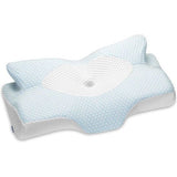 orthopedisch hoofdkussen van traagschuim afneembaar ergonomisch nekkussen voor nek- en schouderpijn, neksteunkussen, 70 x 42 x 14 cm & meer zacht