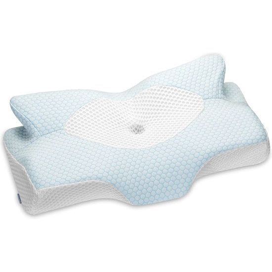 orthopedisch hoofdkussen van traagschuim afneembaar ergonomisch nekkussen voor nek- en schouderpijn, neksteunkussen, 70 x 42 x 14 cm & meer zacht