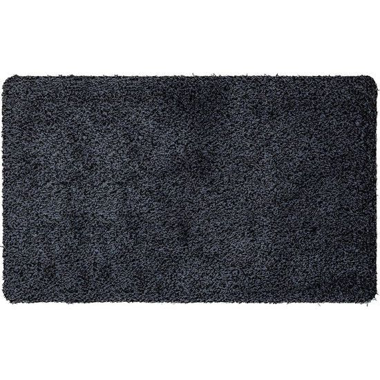 Magic Mat 50x90cm, blauw-zwart - ultra absorberend, wasbare en antislip deurmat van microvezel - zeer dun, past onder bijna elke deur