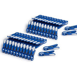 Wasknijpers, bloemen, 48 stuks, klassiek blauw-wit, premium wasknijpers