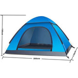 2-persoons pop-up tent, UPF 90+ strandtent, pop-up instant tent, waterdichte tent, lichtgewicht kamperen, ademend voor kamperen, klimmen, survival