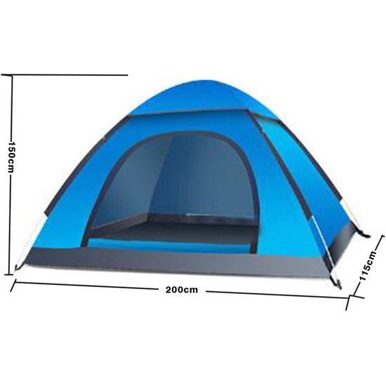 2-persoons pop-up tent, UPF 90+ strandtent, pop-up instant tent, waterdichte tent, lichtgewicht kamperen, ademend voor kamperen, klimmen, survival