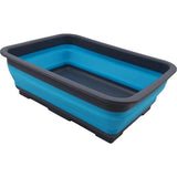 7 liter opvouwbare kuip, opvouwbare afwasbak, draagbare wastafel, ruimtebesparende kunststof wasbak (grijs/zeeblauw, 1) 7 liter opvouwbare kuip, opvouwbare afwasbak, draagbare wastafel, ruimtebesparende kunststof wasbak (grijs/zeeblauw, 1)