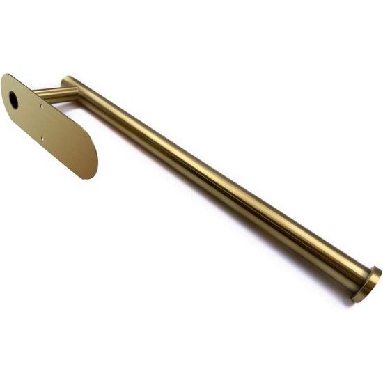 Keukenrolhouder, papierrolhouder, zelfklevend, praktische rolhouder onder de kast, roestvrij staal, goud