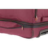 2-wieler trolley reistas maat L met stretchplooi, bagage serie Basics: zachte bagage reistas met wielen met extra volume, 096276, Bordeaux (wijnrood), reistas met wieltjes