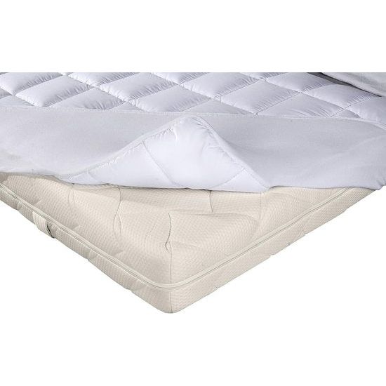 beschermer wit 60x120 cm met elastische rand | Hoogte tot 30cm | Ook geschikt voor boxspring bedden en waterbedden | microvezel | 100% polyester | matras