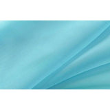 Set van 2 gordijnen, transparante gordijnset voor woonkamer, voile lusgordijn met loden afsluiting H x B 245 x 140 cm, lichtblauw,