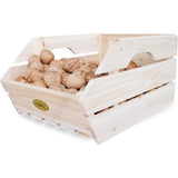 Stapel- opbergkisten, massief hout, set van 3 stuks