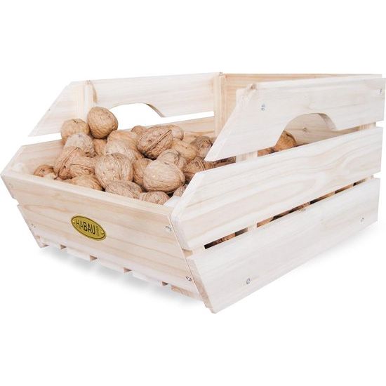 Stapel- opbergkisten, massief hout, set van 3 stuks