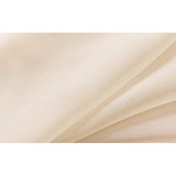 Set van 2 gordijnen, transparante gordijnset voor woonkamer, voile lusgordijn met loden afsluiting H x B 225 x 140 cm, crème