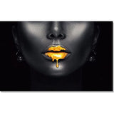 Afbeeldingen goede zwarte vrouwen lippen, de bewegwijzering fleece canvas kunstprint moderne wandafbeeldingen wanddecoratie ontwerp de foto - sexy abstract, canvas foto's grote woonkamer.Frameloos