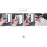 Wall Mount Automatische tandpastadispenser, waterdicht en stofdicht, grijs, verpakking van 2 stuks