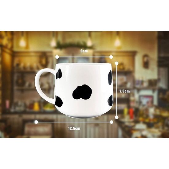 Schattige 3D-beker met grappige koekopjes dierenfiguur erin - bekermok met coole koedecoratie - schattige kawaii-cadeaus voor vrouwen als koffiekopjes cappuccinokopjes theekopjes - 340ml gemaakt van keramiek