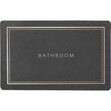 Superabsorberende vloermat, sneldrogende badkamermatten, absorberende badmatten voor thuis, antislip rubberen vloeren, gemakkelijk schoon te maken, eenvoudige badkamerdeurmat (donkergrijs, 50 x 80 cm)