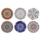 BOHORIA Premium design onderzetters, set van 6 decoratieve onderzetters voor glas, kopjes, vazen, kaarsen op uw hout, glas of steen eettafel Boho Edition, Marrakech