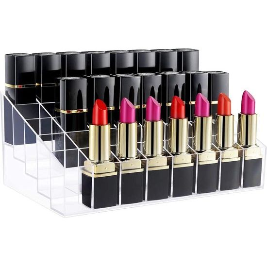 40 plaatsen lippenstift organizer lippenstift opslag lippenstift houder cosmetica organizer acryl transparante lippenstift standaard